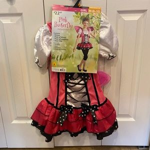 Girls Halloween Costume - Pink Butterfly - size 8/10